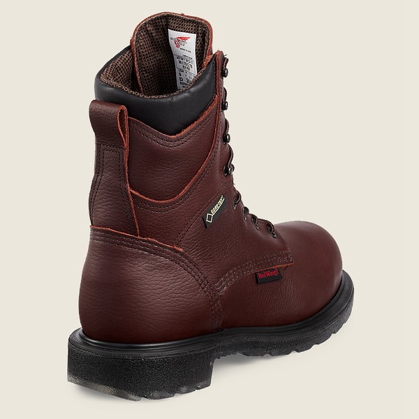 Mens Red Wing Supersole® 2.0 - 8-inch Waterproof Csa Toe - Safety Boots Burgundy - KWQ024396